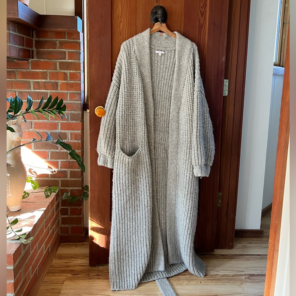 Lunya wool cardigan/ robe